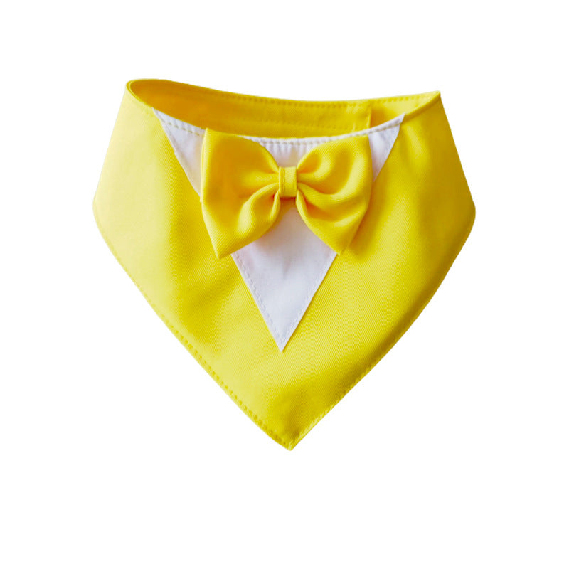 Special Occasions Fancy Triangular Collar Vests with Bow Tie for Cats & Dogs Pets Possessions LLC