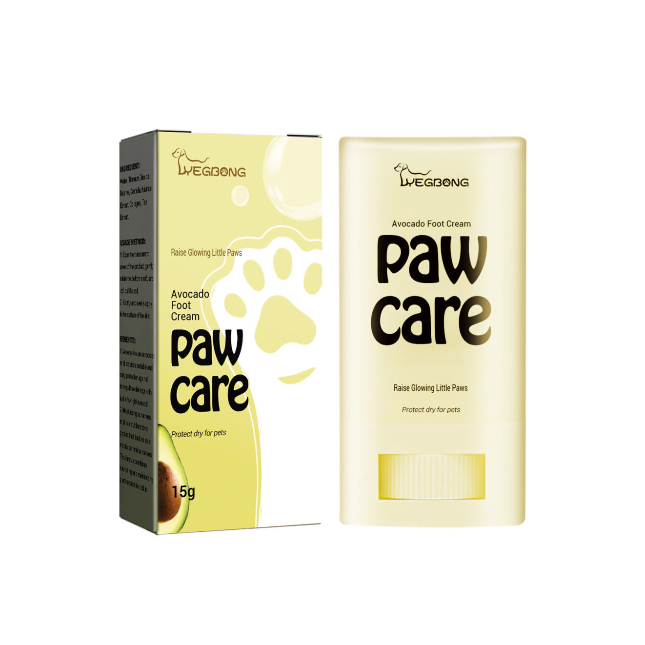 Yegbong Avocado Foot Balm Cleansing Care + Moisturizing and Crack-protection for Cats & Dogs Pets Possessions