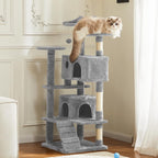 54” Multi-level Cat Tower with Sisal Grab Post Pets Possessions