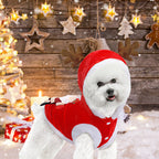 Christmas Themed Santa Claus Reindeer Antlers Costume for Dogs & Cats Pets Possessions