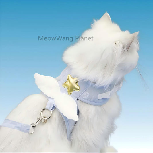 Heavenly Angel Wings Harness + Leash Set for Cats & Small Dogs