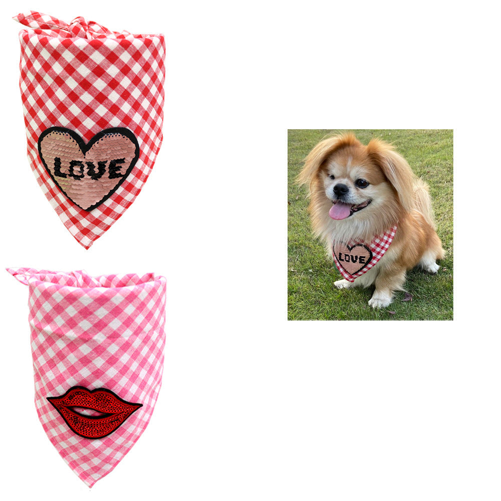 Valentines Neck Scarf for Dogs Pets Possessions LLC