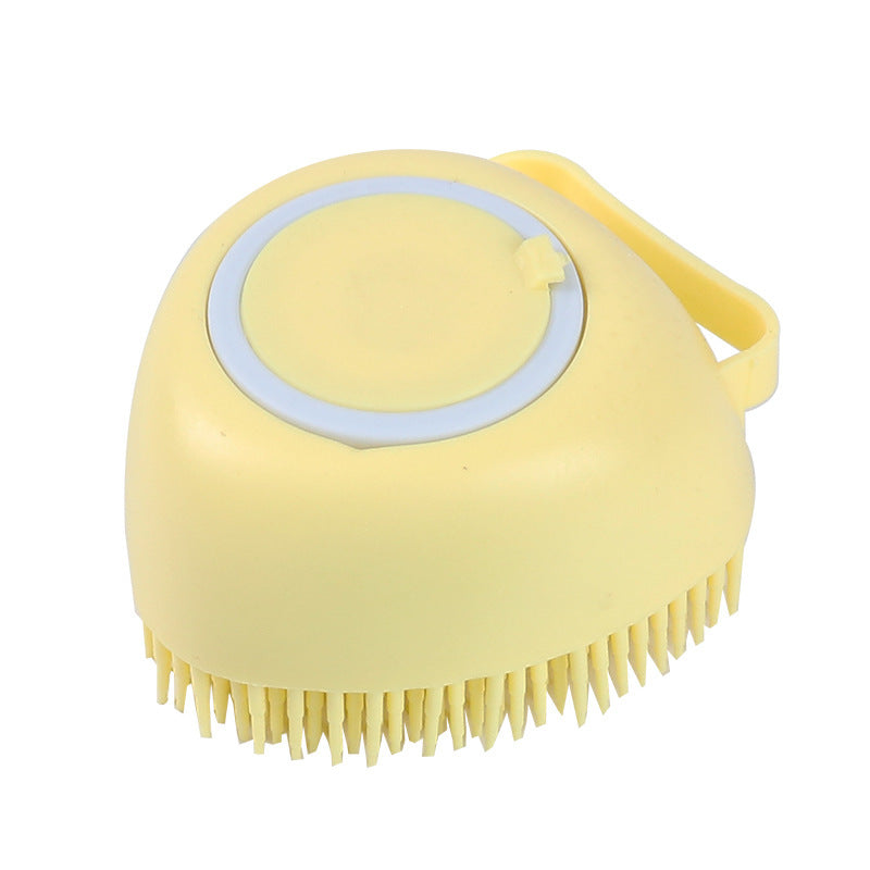 Silicone Soap Dispenser Bath Brush for Cats & Dogs Pets Possessions LLC