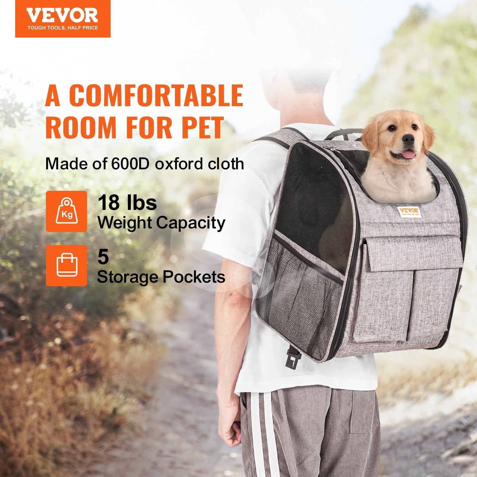 Rolling Pet Carrier with Removable Wheels for Cats & Dogs Pets Possessions