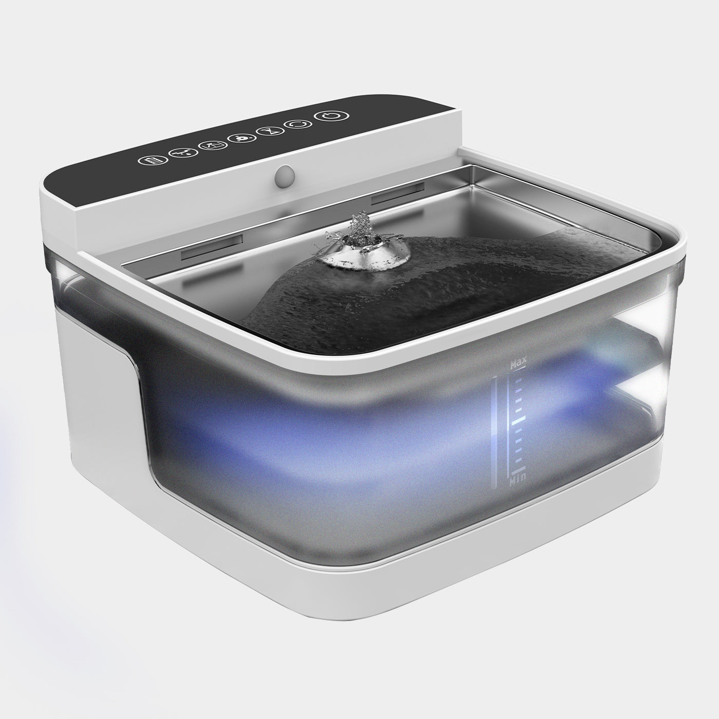 Translucent Water Dispenser with Bright UV Light for Cats & Dogs Pets Possessions