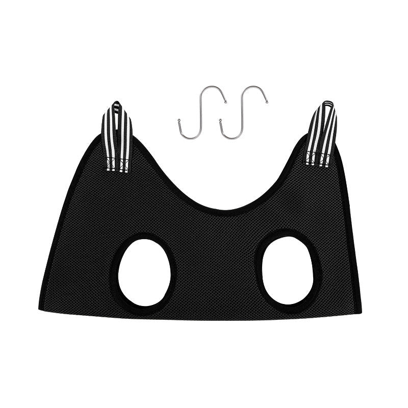 Black Durable Grooming Hammock with Restraints for Cats & Small Dogs Pets Possessions