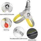 Adjustable Pet Harness + Leash with Reflective Stitching for Safety at Night for Dogs Pets Possessions