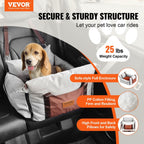 VEVOR Booster Car Seat for Small Cats & Dogs Up To 25lbs Pets Possessions