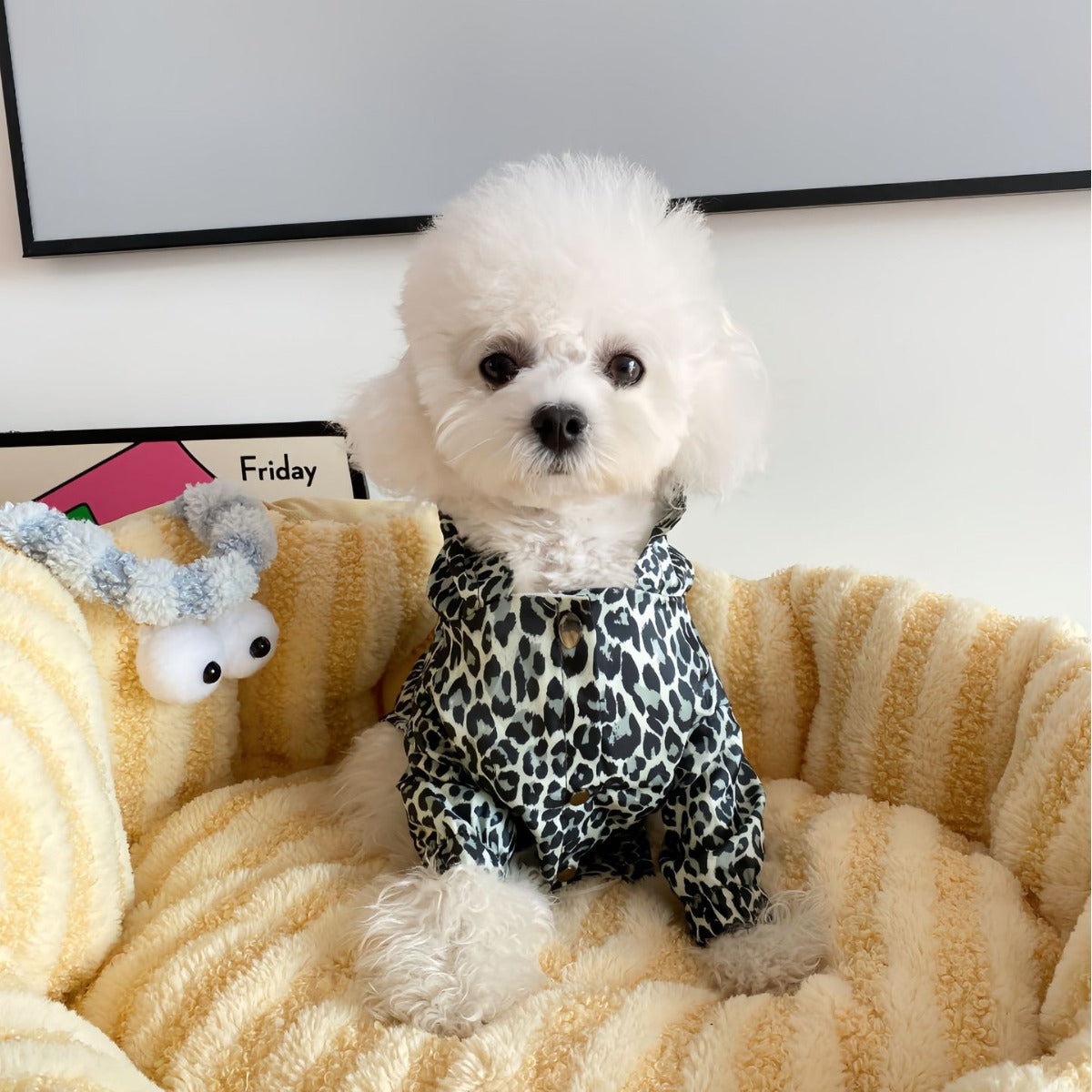 Fashionable Cat & Dog Trench Coat – Fun Leopard & Dinosaur Patterns Pets Possessions LLC