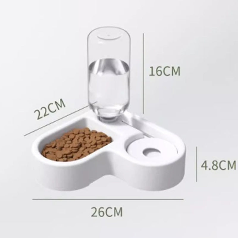 2 in 1 Water Dispenser + Food Bowl for Cats & Dogs Pets Possessions