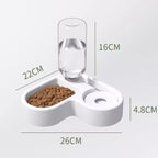 2 in 1 Water Dispenser + Food Bowl for Cats & Dogs Pets Possessions