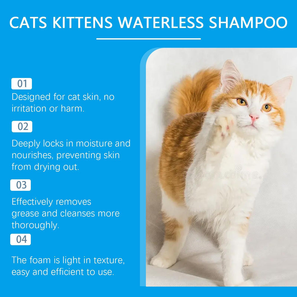 Yegbong Mild Non-irritating Cleaning Foam for Cats Pets Possessions
