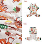 Cute Comfortable Monkey Print Pajamas for Small Dogs Pets Possessions