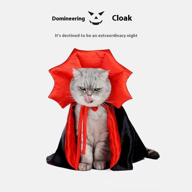 Spooky Vampire Gothic Halloween Costume for Cats & Dogs Pets Possessions