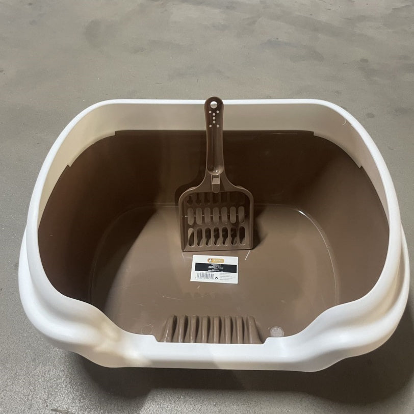 Ocean Blue Semi-enclosed Vertical Cat Litter Box Pets Possessions