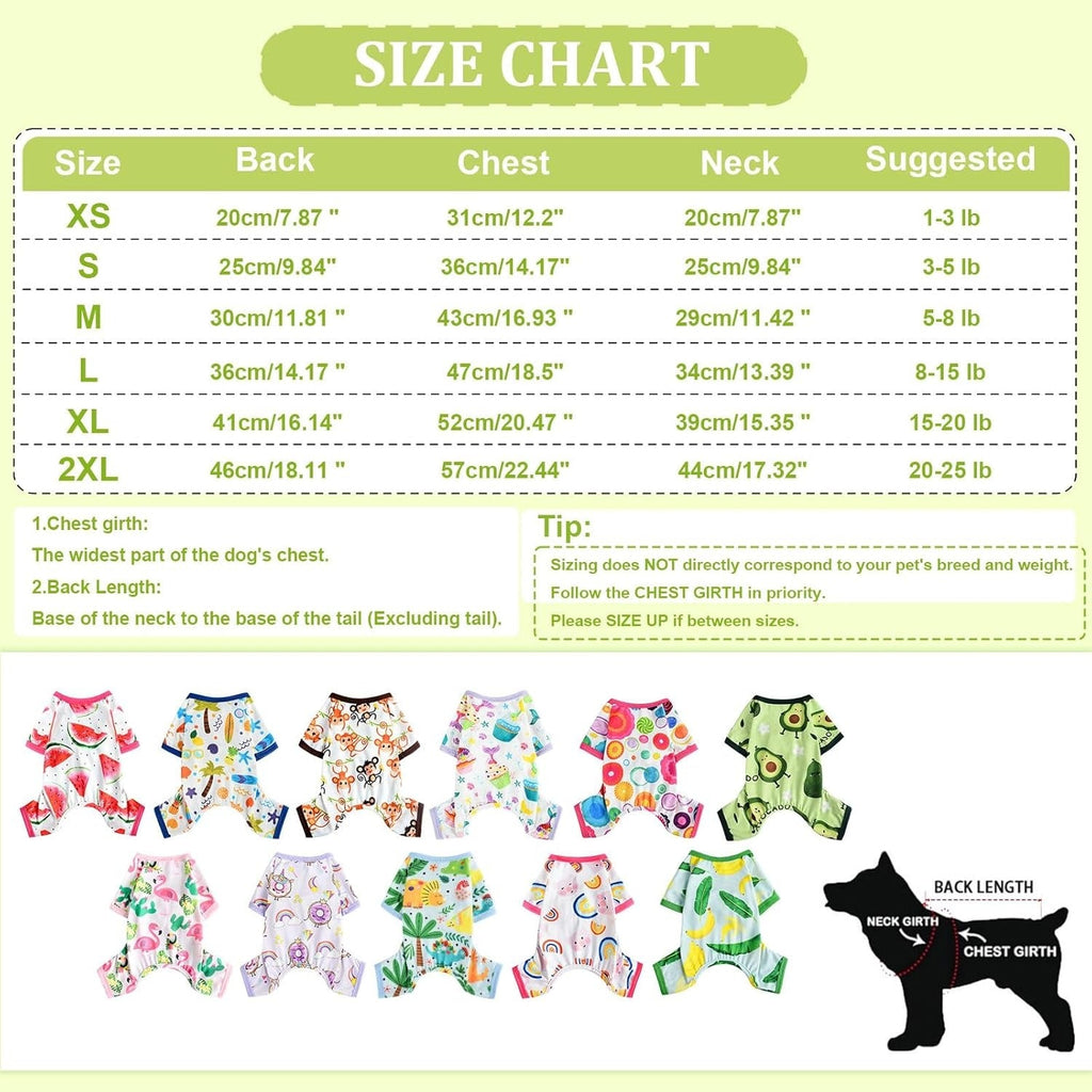 Cute Comfortable Monkey Print Pajamas for Small Dogs Pets Possessions