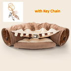 Fun Collapsible Cat Bed with Tunnel Pets Possessions