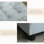 Paw Hut Luxury Modern Gray Sofa Bed with Hidden Storage for Cats & Dogs Pets Possessions