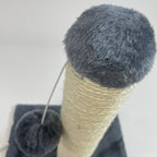 Cool Navy Blue Cat Climbing Frame & Scratching Post with Swing Toy for Cat Stimulation Pets Possessions