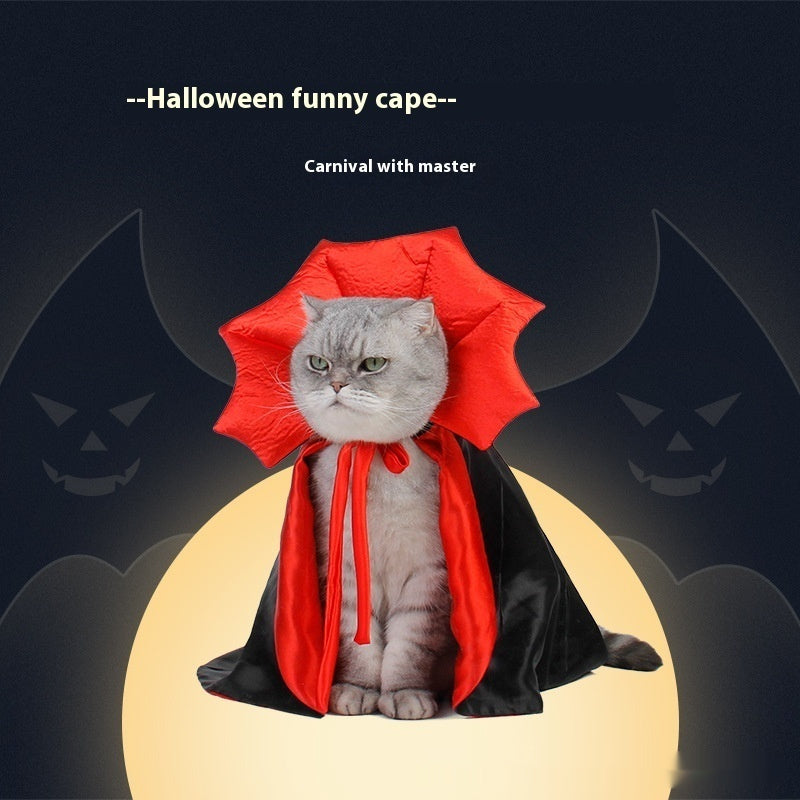 Spooky Vampire Gothic Halloween Costume for Cats & Dogs Pets Possessions
