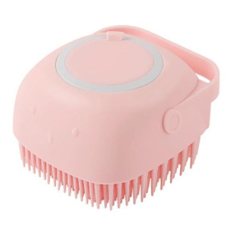 Silicone Soap Dispenser Bath Brush for Cats & Dogs Pets Possessions LLC
