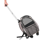 Rolling Pet Carrier with Removable Wheels for Cats & Dogs Pets Possessions