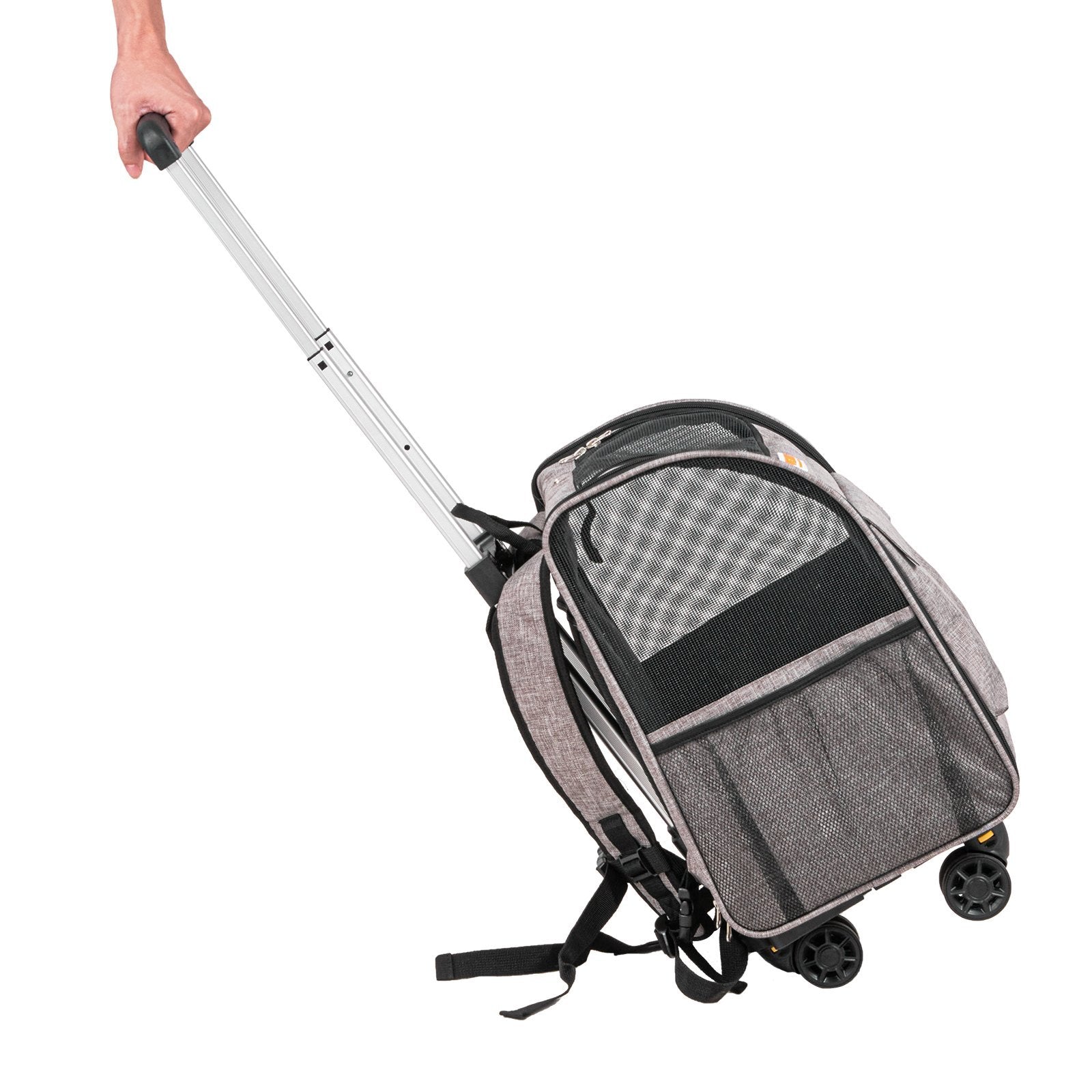 Rolling Pet Carrier with Removable Wheels for Cats & Dogs Pets Possessions