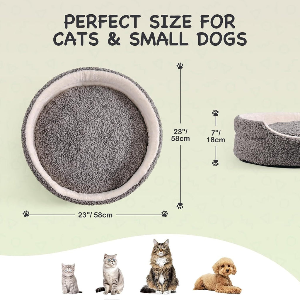 Mewoo Washable Orthopedic Pet Bed for Cats & Small Dogs Pets Possessions