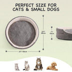 Mewoo Washable Orthopedic Pet Bed for Cats & Small Dogs Pets Possessions