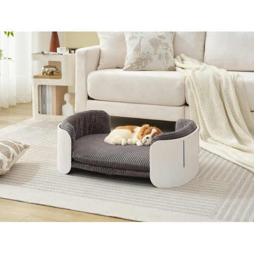 Scandinavian Style Sofa Bed, with Removable Mattress Cover for Cats & Dogs Pets Possessions