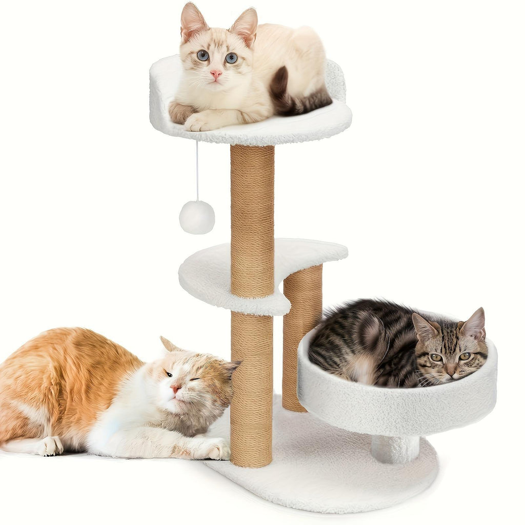 Multi-layer Cat Tree and Scratching Post with Unique Design Pets Possessions