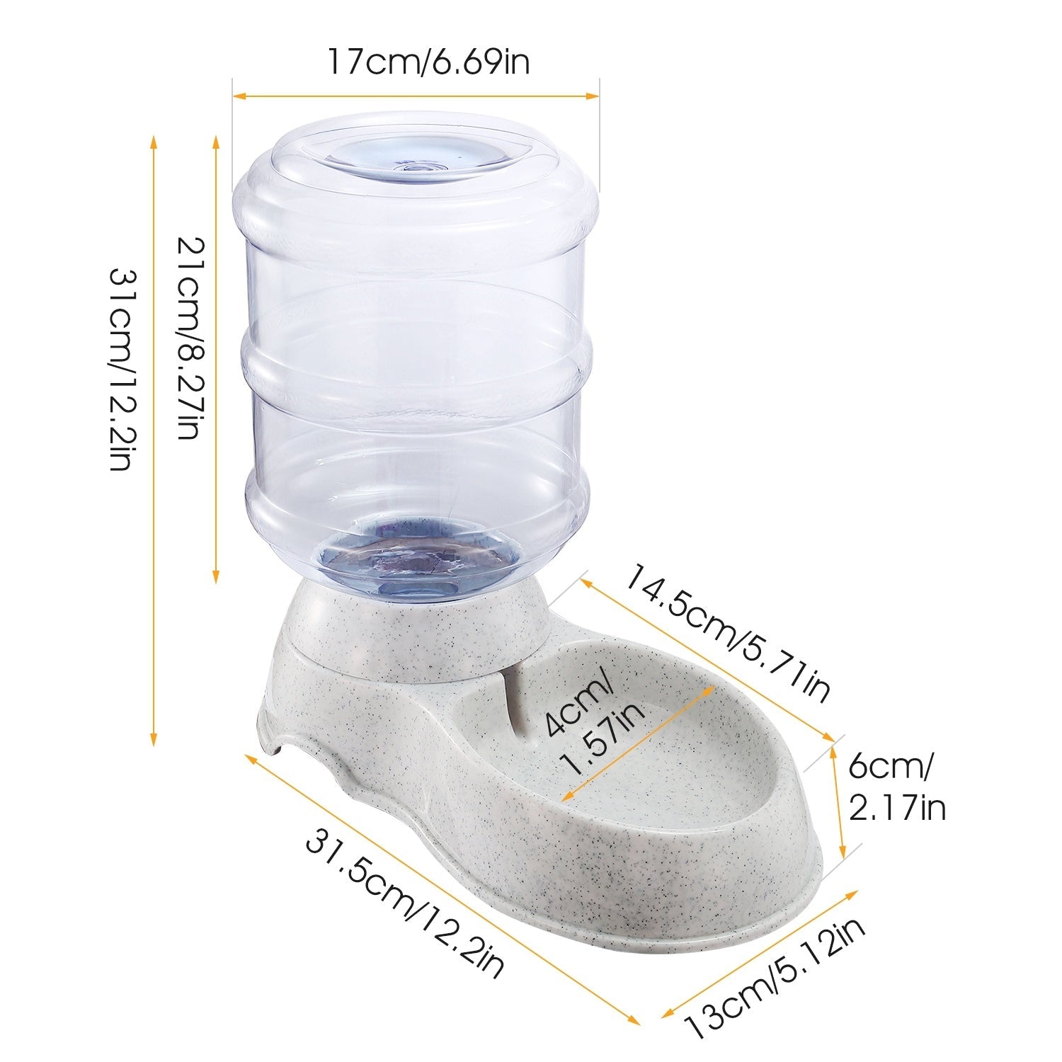 1Gal Pet Water Dispenser for Cats & Dogs Pets Possessions
