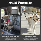 Vehicle Seat Belts Made of Wear-Resistant Materials for Dogs (Harness not Included)2 Pcs Pets Possessions