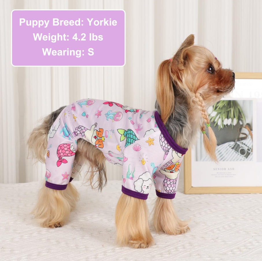 Cutesy Mermaid Pajamas for Dogs Suitable for Boys & Girls Pets Possessions