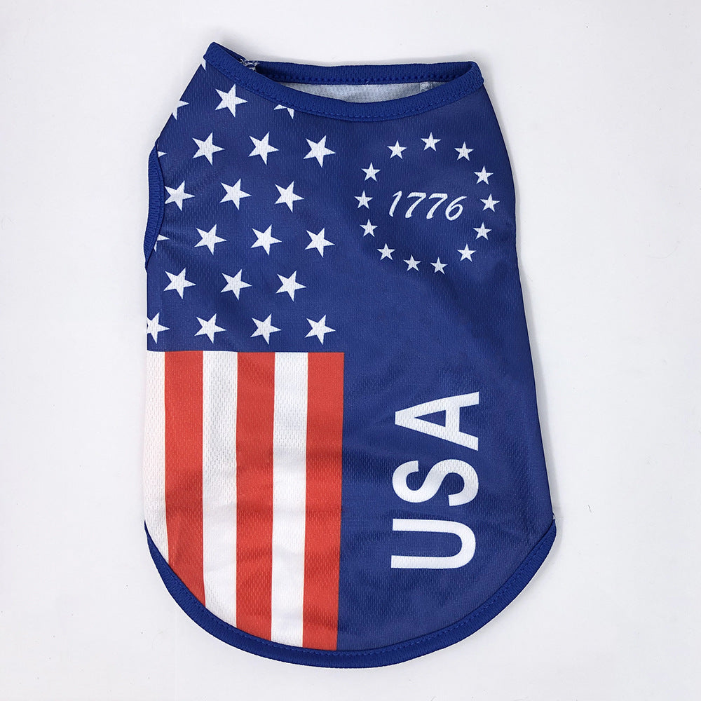 Independence Day Pet Thin Breathable Vest Pets Possessions LLC