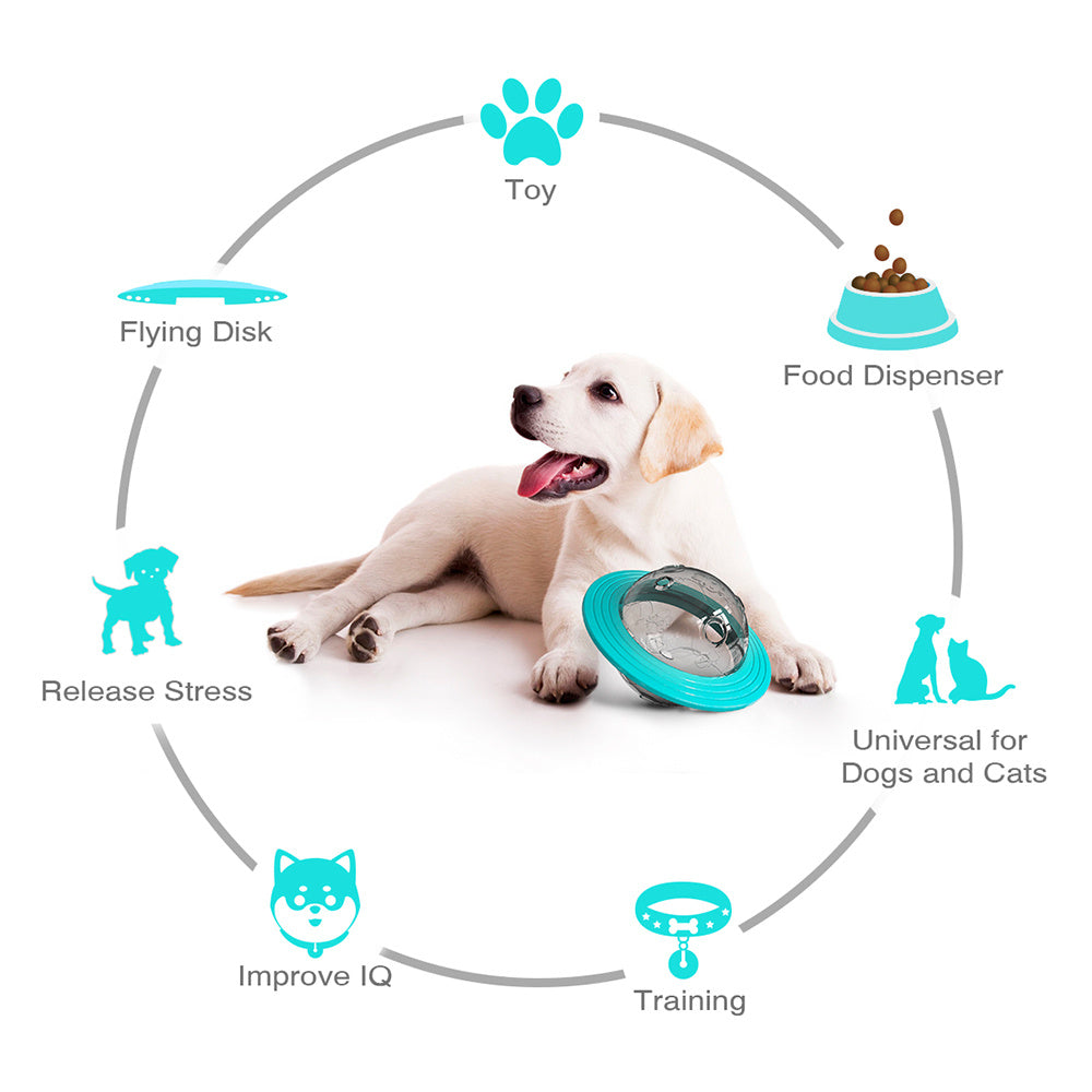 Food & Treat Dispensing Toy for Dogs (Interactive IQ Stimulator) Pets Possessions