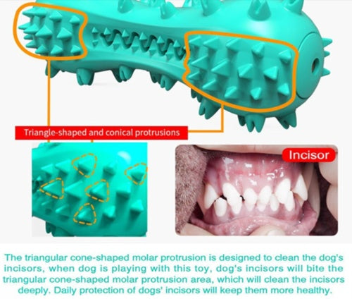 Rubber Molar Stick Oral Cleaning Chew Toy for Dogs (Durable for Aggressive Dogs) Pets Possessions