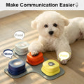 MEWOOFUN Talking Training Button Set - 3 Recordable Communication Buttons (IQ Interactive) for Cats & Dogs Pets Possessions