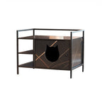 Modern Sleek Cat Litter Furniture with Hidden Litter Enclosures and Storage Space Pets Possessions