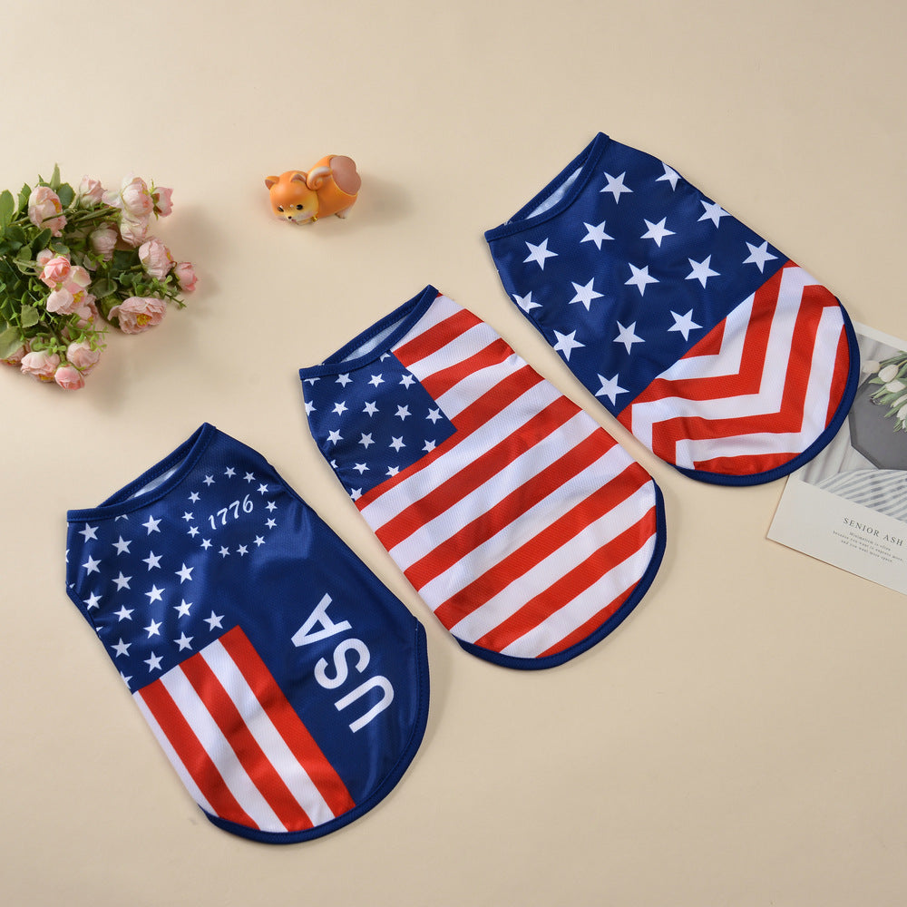 Independence Day Pet Thin Breathable Vest Pets Possessions LLC