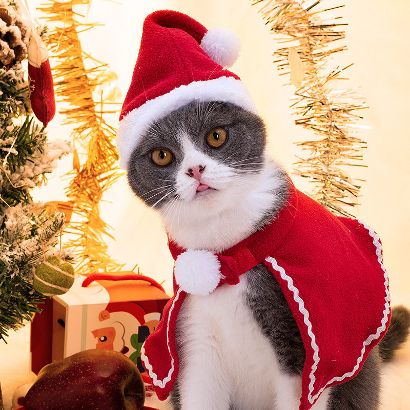 Christmas Cloak and Hat Set for Cats & Dogs Pets Possessions