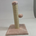 Pink Cat Climbing Frame and Scratching Post with Toy for Cat Stimulation Pets Possessions