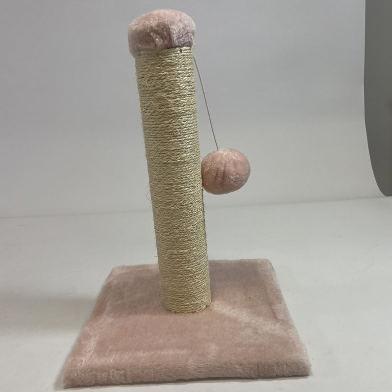 Pink Cat Climbing Frame and Scratching Post with Toy for Cat Stimulation Pets Possessions