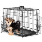 Durable Dog Crate with 2 Doors Pets Possessions LLC