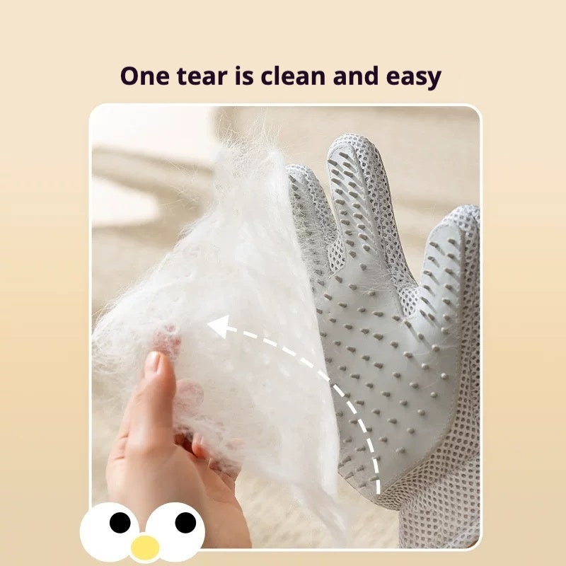 3-in-1 Pet Hair Removal, Massage Comb and Bathing Gloves for Cats & Dogs Pets Possessions