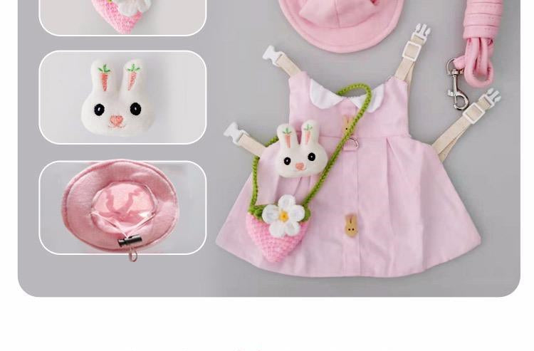 Adorable Outfits with Leash Traction Connector for Small Cats and Dogs Pets Possessions LLC