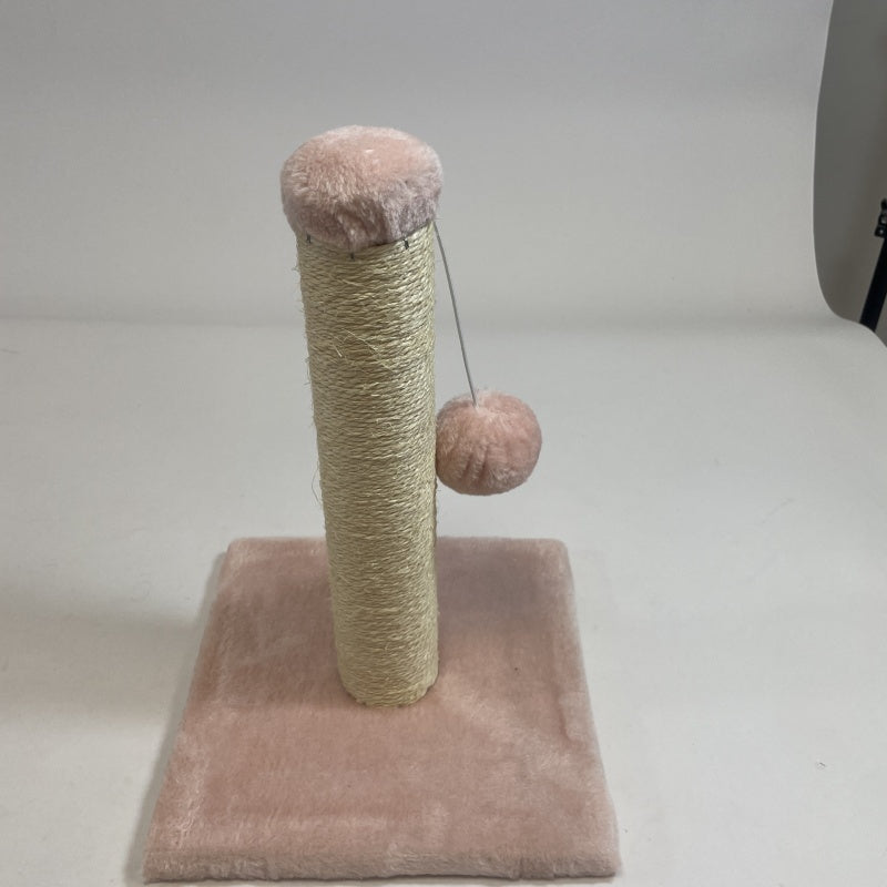 Pink Cat Climbing Frame and Scratching Post with Toy for Cat Stimulation Pets Possessions
