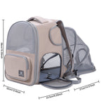 2-in-1 Adventure-Ready, Large Expandable Carrier & Backpack for Cats & Dogs Pets Possessions