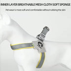 Adjustable Pet Harness + Leash with Reflective Stitching for Safety at Night for Dogs Pets Possessions