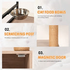 Roomy All In One Cat Tower with Litter Box Enclosure Pets Possessions